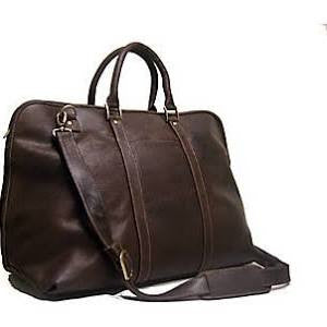 Chocolate Leather Travel Bag